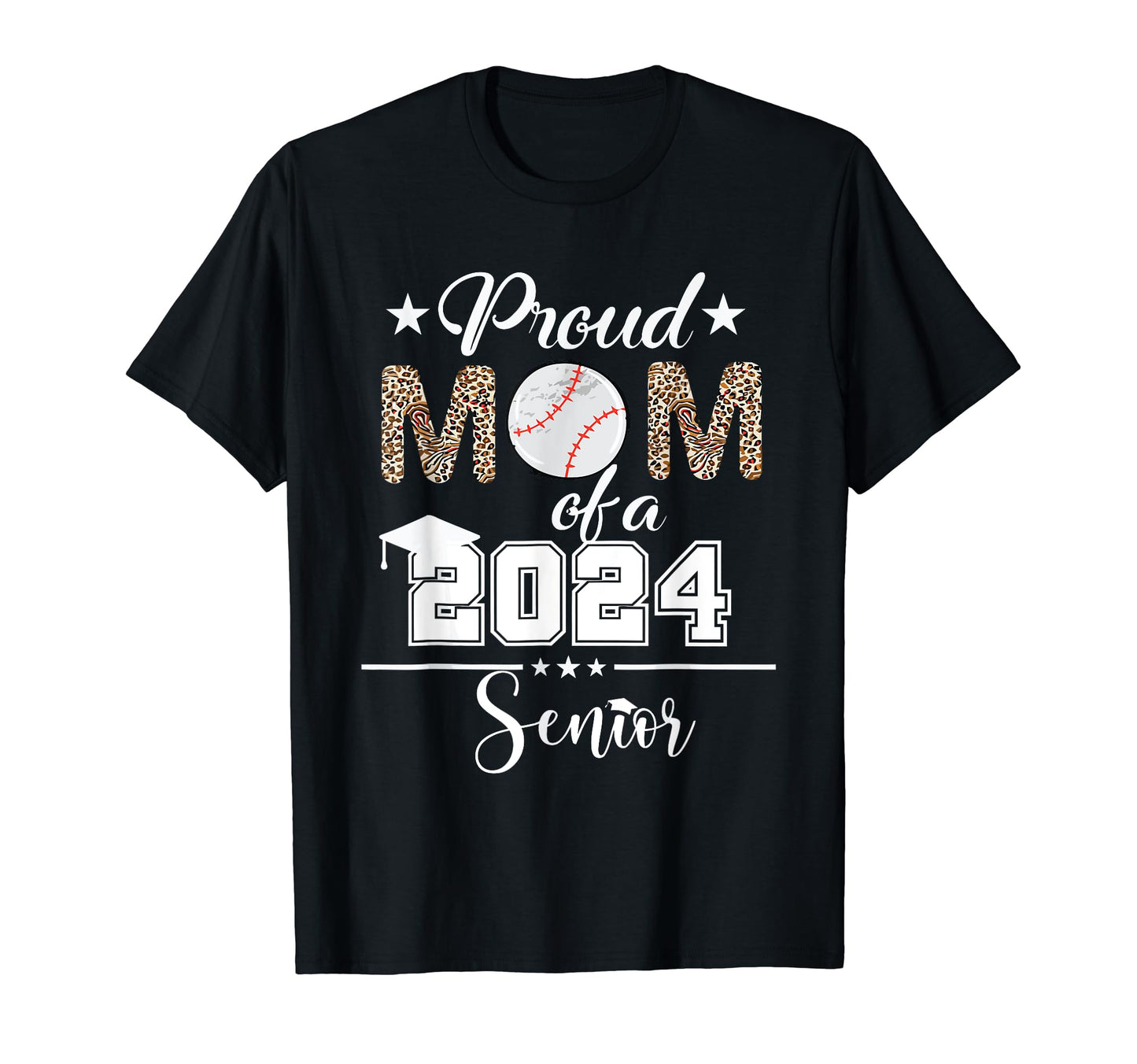 Womens Proud Mom 2024 Senior T-Shirt - Casual Everyday Wear for Adults - T-Shirt, Sweatshirt, Hoodie