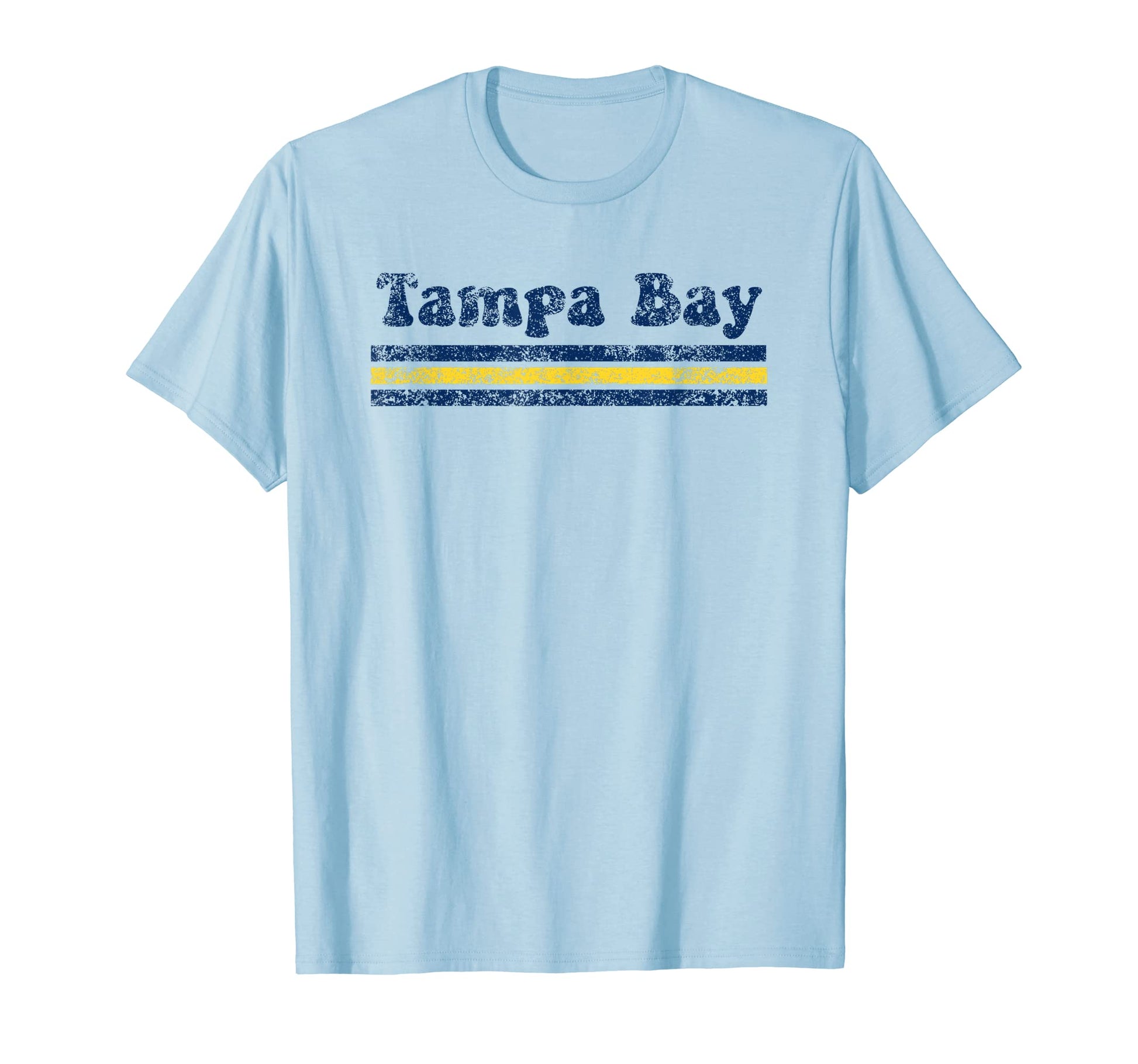 Tampa Bay Florida Weathered Stripe T-Shirt - Novelty Apparel Unisex - T-Shirt, Sweatshirt, Hoodie