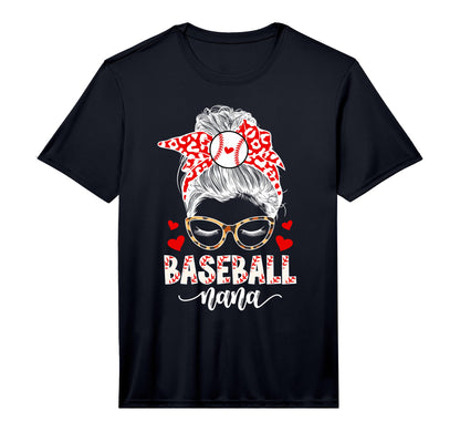 Mens Baseball Nana Messy Bun Nana T-Shirt - Streetwear Style Men Women - T-Shirt, Sweatshirt, Hoodie