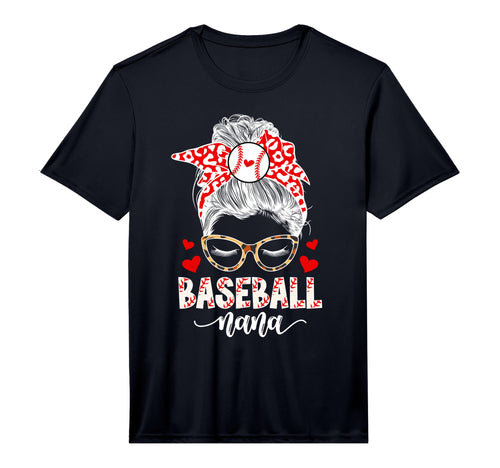 Mens Baseball Nana Messy Bun Nana T-Shirt - Streetwear Style Men Women - T-Shirt, Sweatshirt, Hoodie