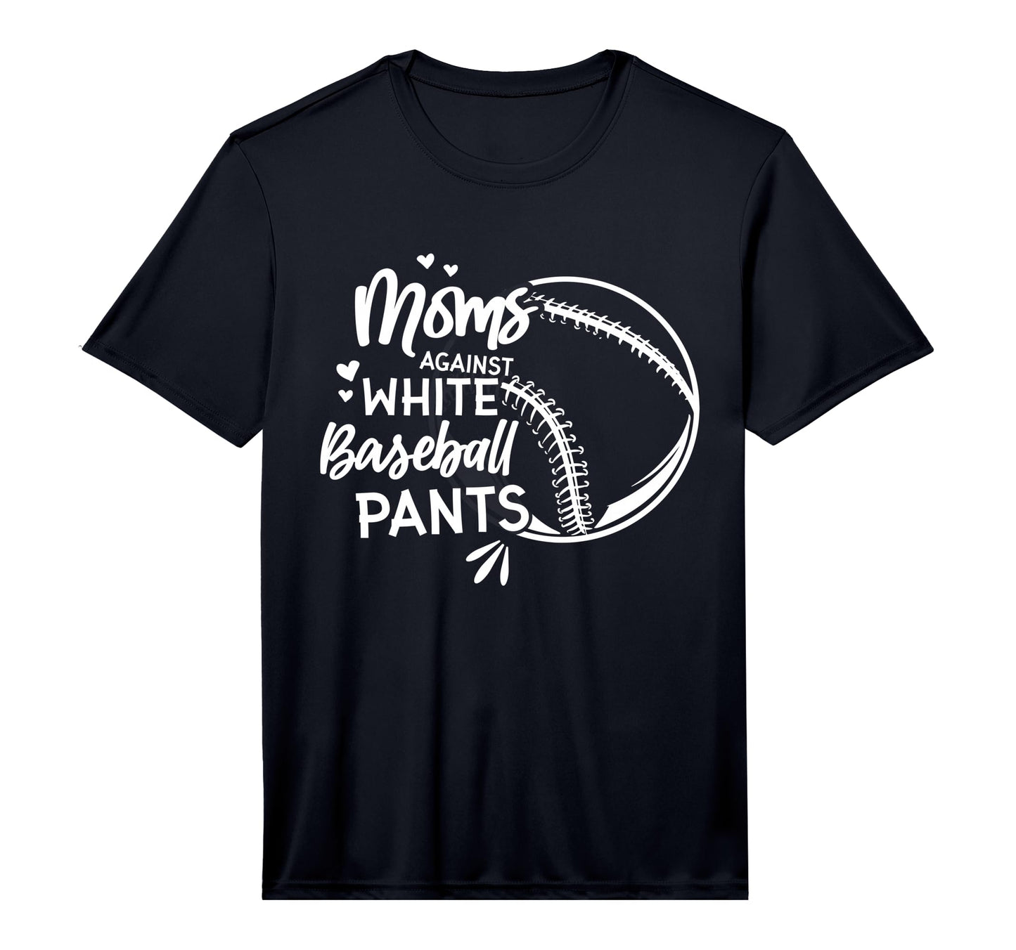 Mens Moms Against White Baseball T-Shirt - Minimalist Print Men Women - T-Shirt, Sweatshirt, Hoodie