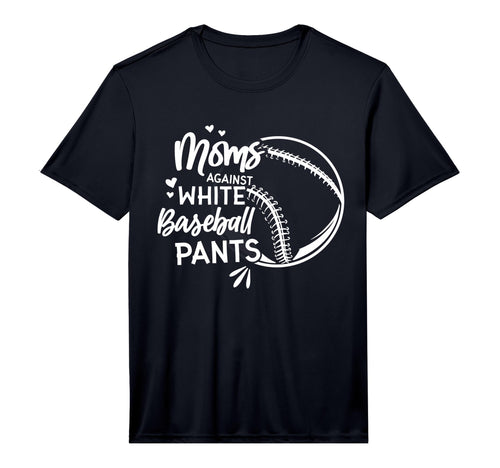 Mens Moms Against White Baseball T-Shirt - Minimalist Print Men Women - T-Shirt, Sweatshirt, Hoodie
