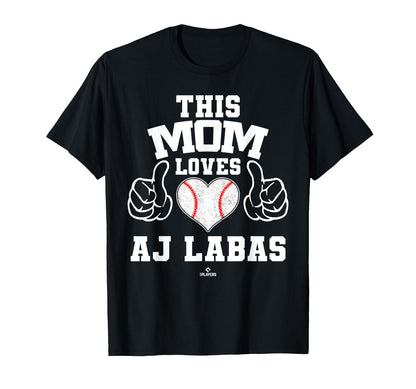 This Mom Loves Aj Labas Prospect Baseball T-Shirt - Novelty Apparel Unisex - T-Shirt, Sweatshirt, Hoodie