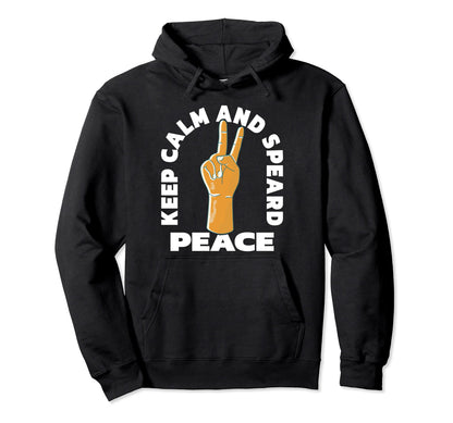 Keep Calm And Spread Peace Love Hoodie - Custom Art Print for Adults - T-Shirt, Sweatshirt, Hoodie