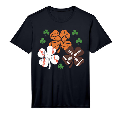 St Patricks Day Shamrock Basketball T-Shirt - Unique Graphic for Adults - T-Shirt, Sweatshirt, Hoodie