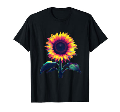 Sunflower Glitch Art Vaporwave T-Shirt - Aesthetic Graphic for Adults - T-Shirt, Sweatshirt, Hoodie