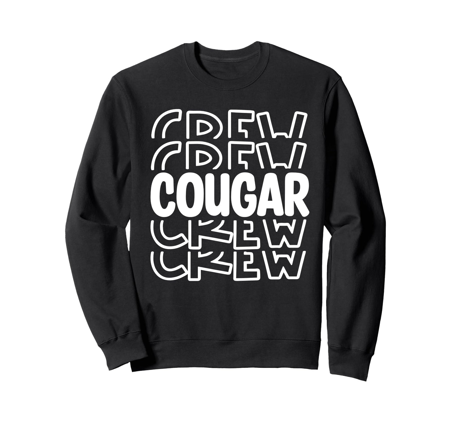 Cougar Crew High School Sports Team Sweatshirt - Novelty Apparel Men Women - T-Shirt, Sweatshirt, Hoodie