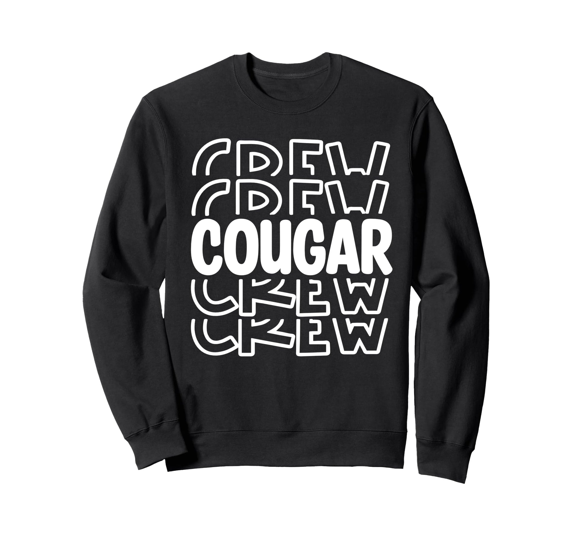Cougar Crew High School Sports Team Sweatshirt - Novelty Apparel Men Women - T-Shirt, Sweatshirt, Hoodie