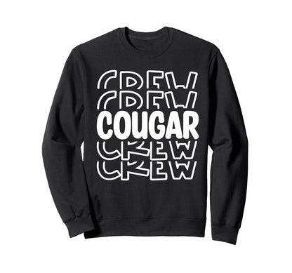 Cougar Crew High School Sports Team Sweatshirt - Novelty Apparel Men Women - T-Shirt, Sweatshirt, Hoodie