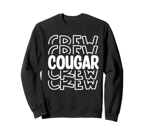 Cougar Crew High School Sports Team Sweatshirt - Novelty Apparel Men Women - T-Shirt, Sweatshirt, Hoodie