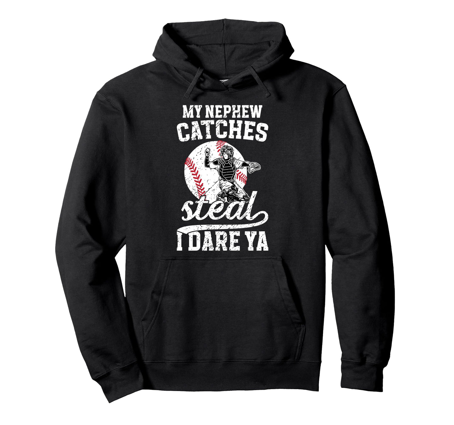 Baseball Catcher Aunt Funny Hoodie - Casual Everyday Wear Men Women - T-Shirt, Sweatshirt, Hoodie