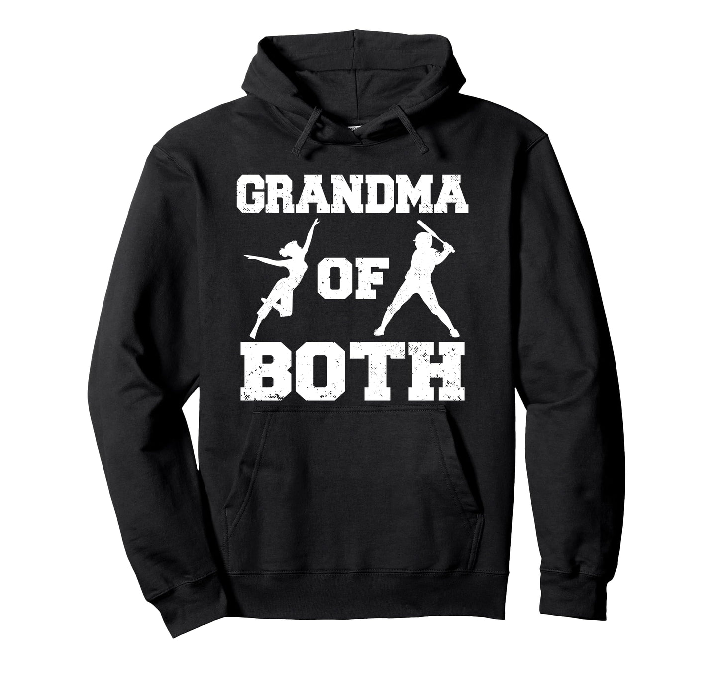 Grandma Both Funny Baseball And Dance Hoodie - Novelty Apparel for Adults - T-Shirt, Sweatshirt, Hoodie