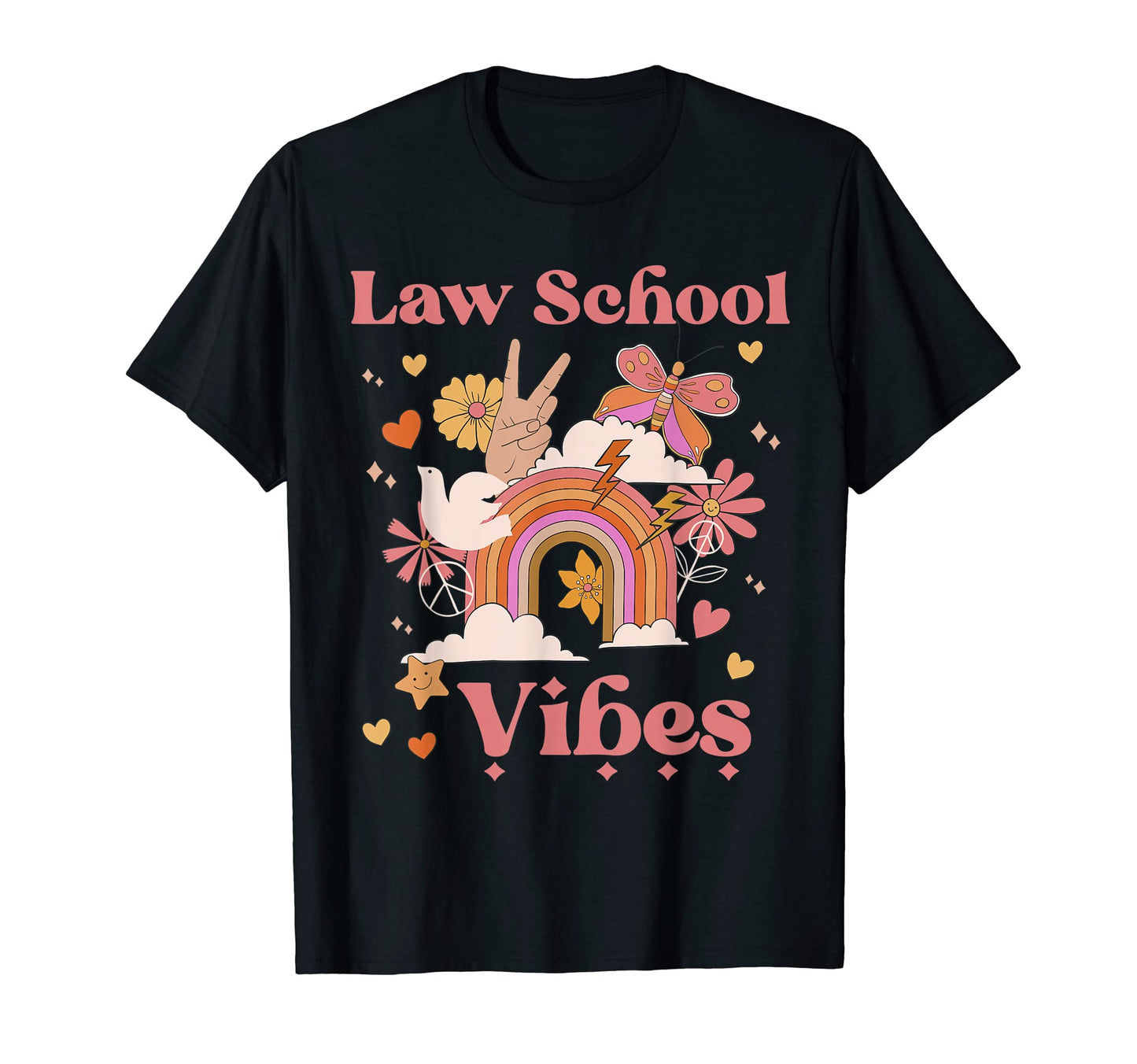 Law School Vibes Lawyer Groovy Boho T-Shirt - Streetwear Style for Adults - T-Shirt, Sweatshirt, Hoodie