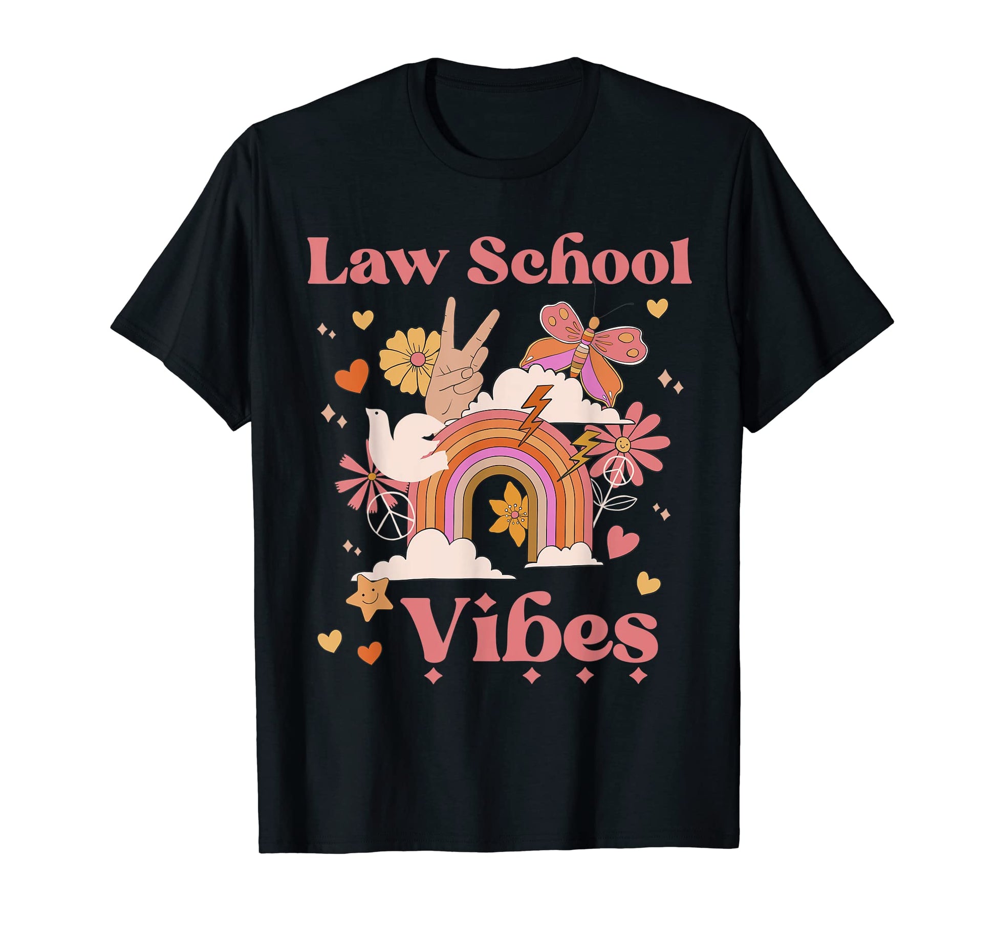 Law School Vibes Lawyer Groovy Boho T-Shirt - Streetwear Style for Adults - T-Shirt, Sweatshirt, Hoodie