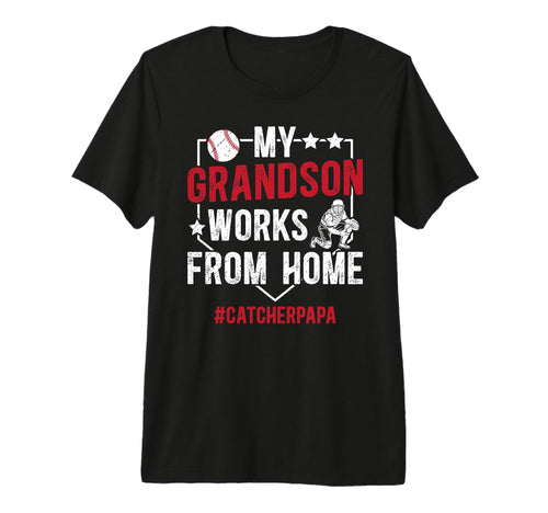 Mens Baseball Catcher Papa Proud Papa T-Shirt - Unique Graphic Unisex - T-Shirt, Sweatshirt, Hoodie