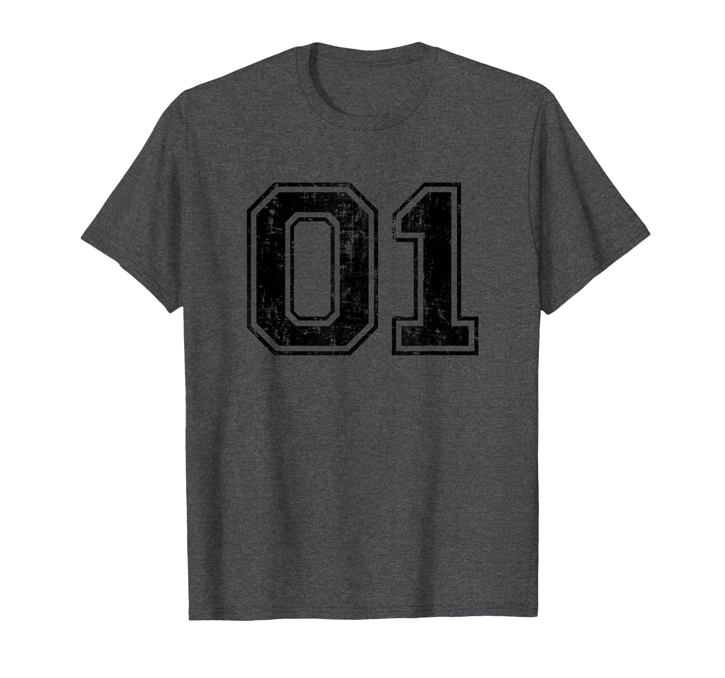 Number 01 One Varsity Distressed T-Shirt - Streetwear Style for Adults - T-Shirt, Sweatshirt, Hoodie