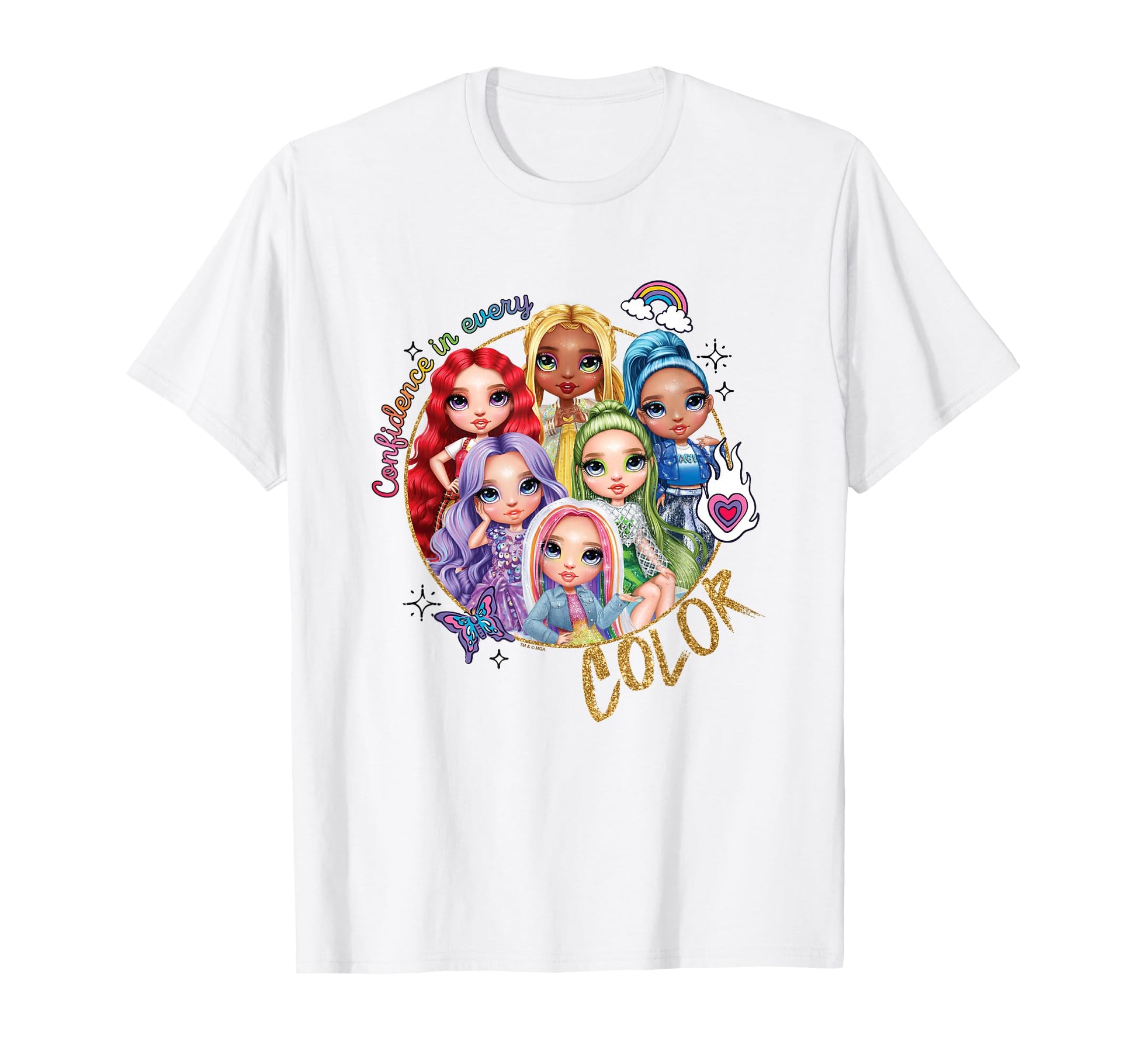 Rainbow High Confidence Every Color T-Shirt - Fun Novelty Design Men Women - T-Shirt, Sweatshirt, Hoodie