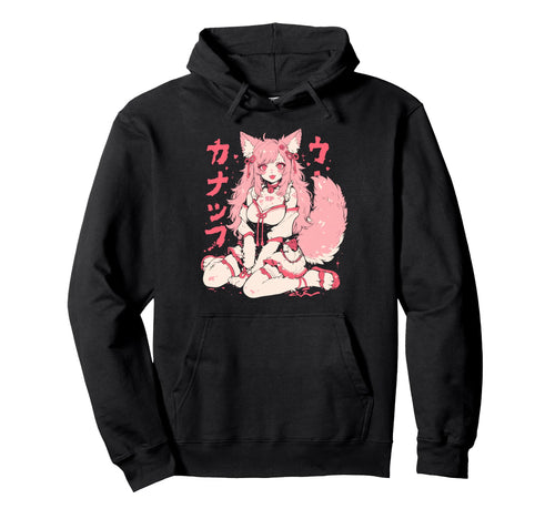Goth Grunge Demon Anime Furry Wolf Hoodie - Casual Everyday Wear Men Women - T-Shirt, Sweatshirt, Hoodie