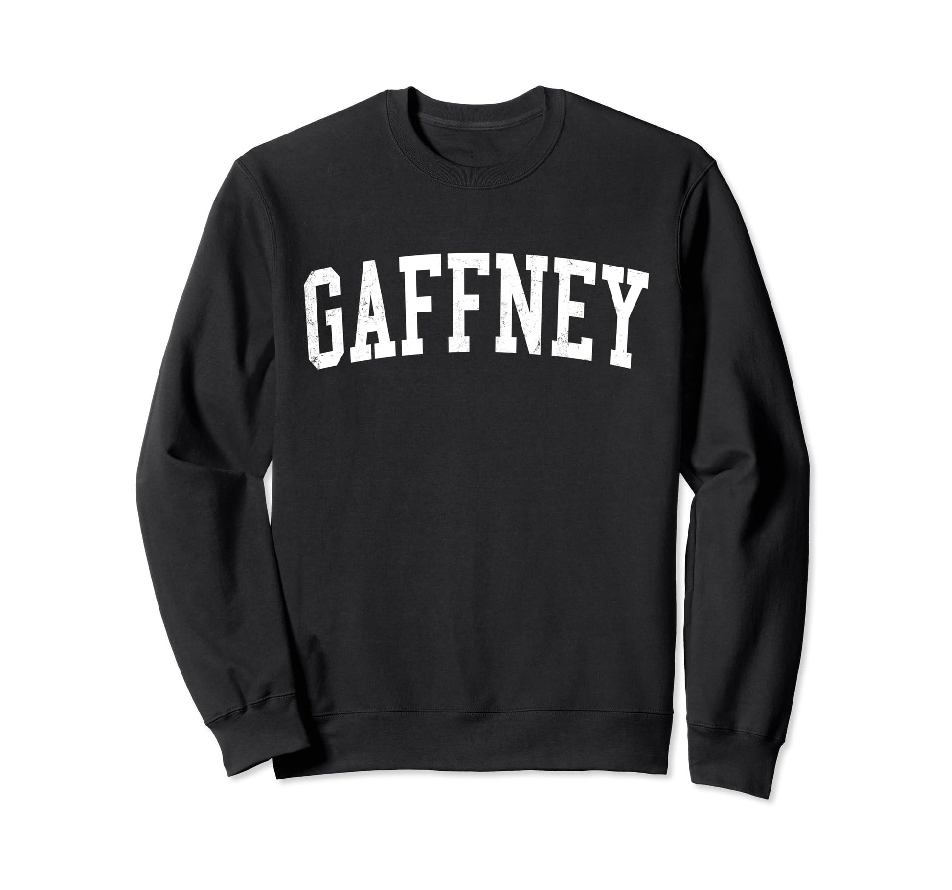 Gaffney Sc Distressed White Varsity Sweatshirt - Trendy Graphic for Adults - T-Shirt, Sweatshirt, Hoodie