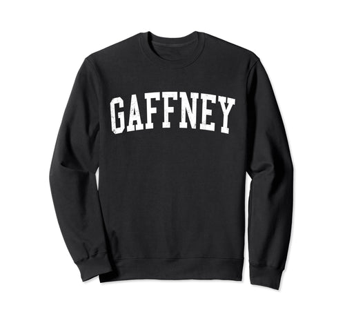 Gaffney Sc Distressed White Varsity Sweatshirt - Trendy Graphic for Adults - T-Shirt, Sweatshirt, Hoodie