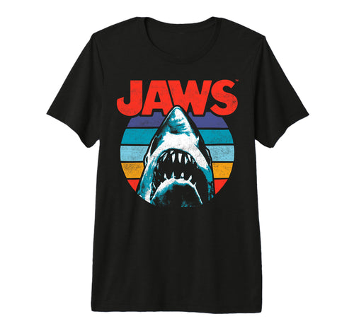 Jaws Colors Shark Rainbow Logo Tri Blend T-Shirt - Minimalist Print Unisex - T-Shirt, Sweatshirt, Hoodie