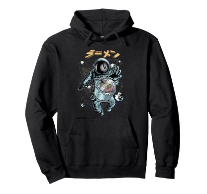 Ramen Noodles Astronaut Space Hoodie - Novelty Apparel for Adults - T-Shirt, Sweatshirt, Hoodie