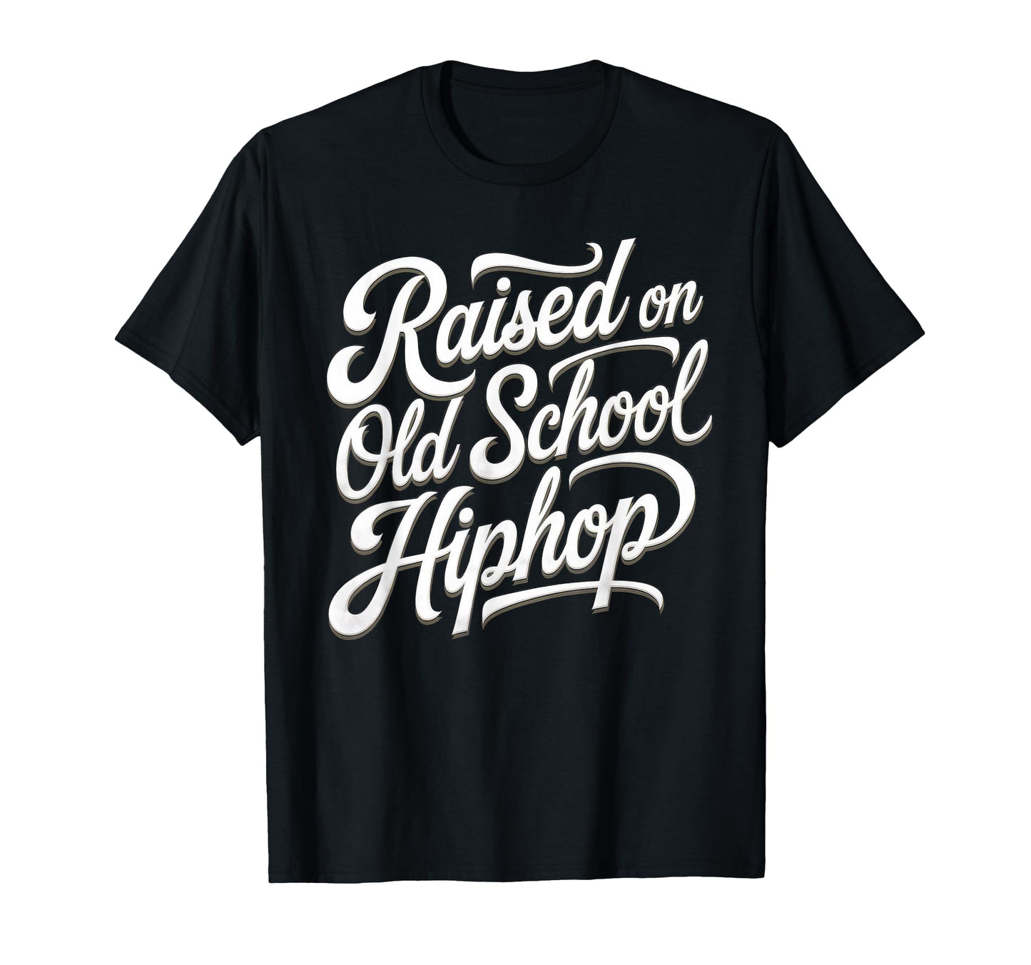 Raised Old School Hip Hop Cassette T-Shirt - Novelty Apparel Men Women - T-Shirt, Sweatshirt, Hoodie
