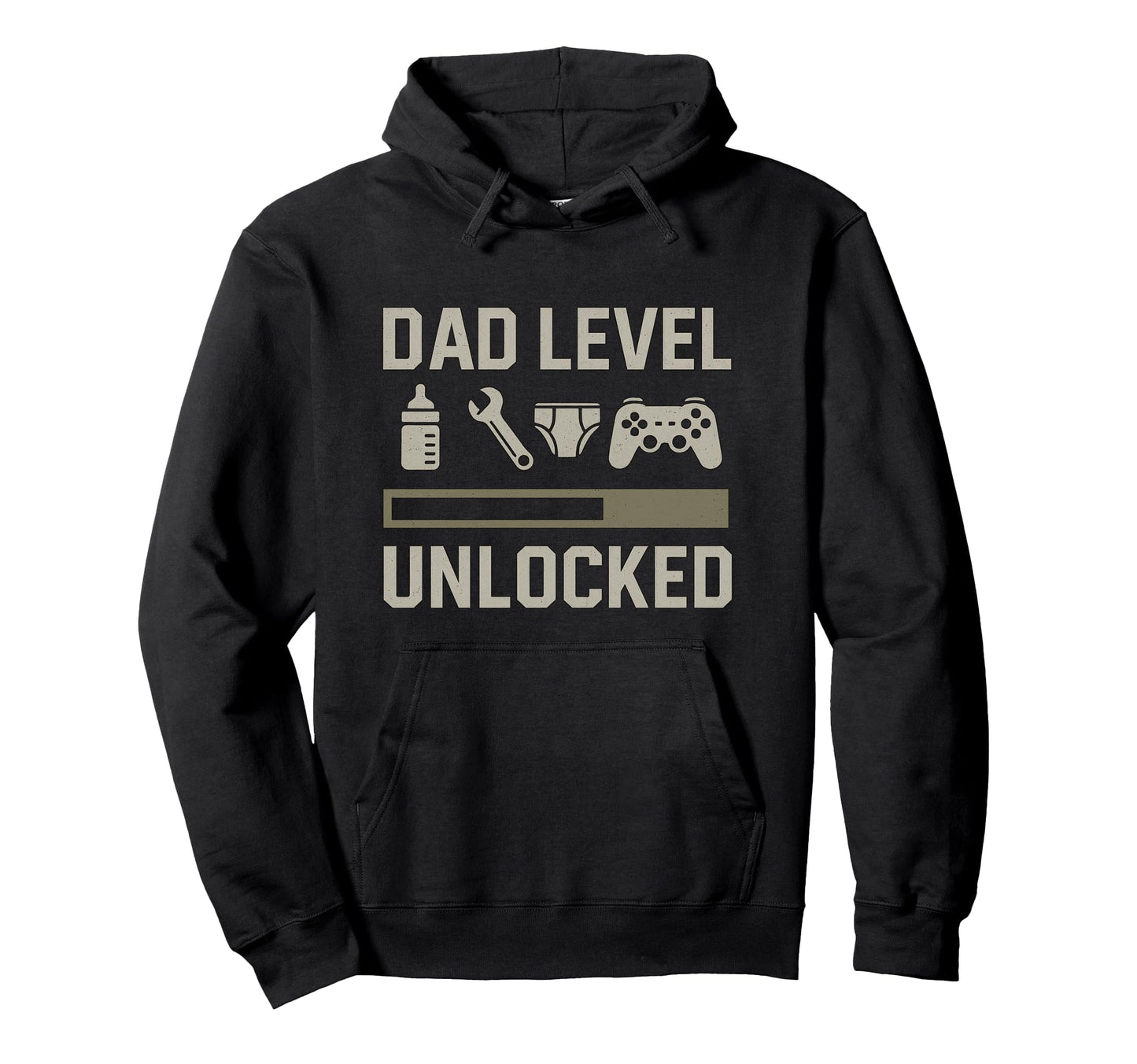 Dad Level Unlocked Gamer Diaper Tools Hoodie - Trendy Graphic Unisex - T-Shirt, Sweatshirt, Hoodie