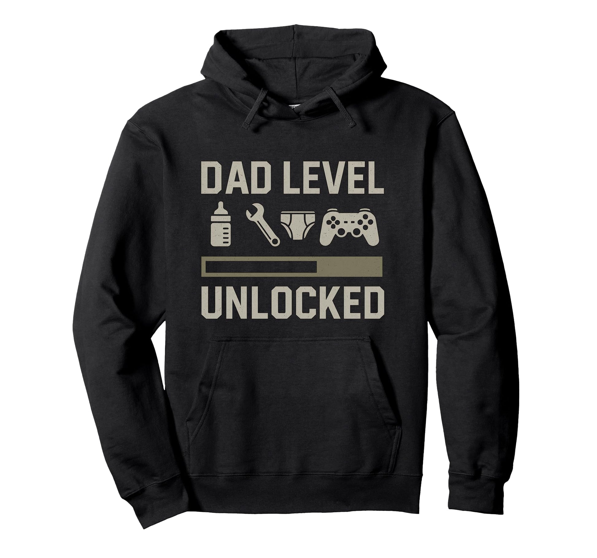 Dad Level Unlocked Gamer Diaper Tools Hoodie - Trendy Graphic Unisex - T-Shirt, Sweatshirt, Hoodie