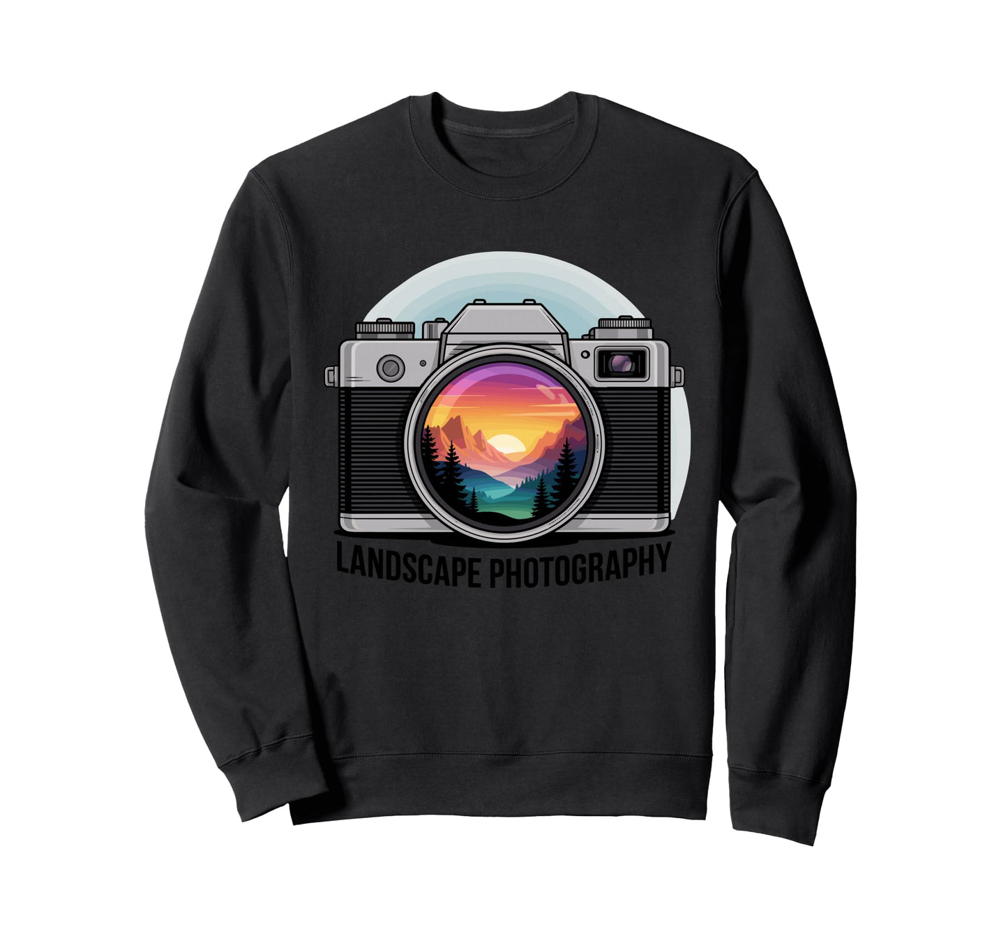 Capture Sunset Mountain Scene Sweatshirt - Streetwear Style for Adults - T-Shirt, Sweatshirt, Hoodie
