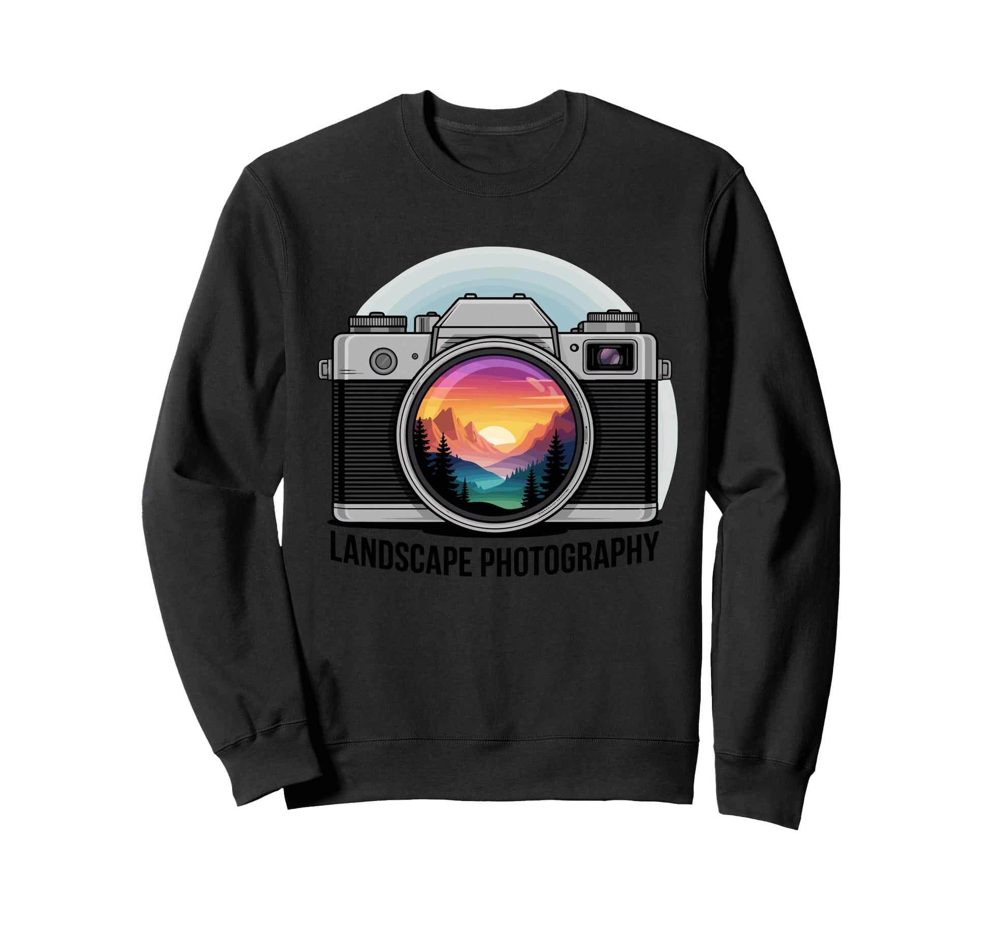 Capture Sunset Mountain Scene Sweatshirt - Streetwear Style for Adults - T-Shirt, Sweatshirt, Hoodie