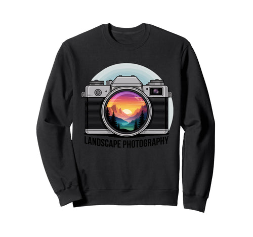 Capture Sunset Mountain Scene Sweatshirt - Streetwear Style for Adults - T-Shirt, Sweatshirt, Hoodie
