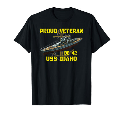 Battleship Uss Idaho Bb 42 T-Shirt - Casual Everyday Wear for Adults - T-Shirt, Sweatshirt, Hoodie