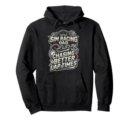 Sim Racing Dad Virtual Racing Game Daddy Hoodie - Graphic Print for Adults - T-Shirt, Sweatshirt, Hoodie