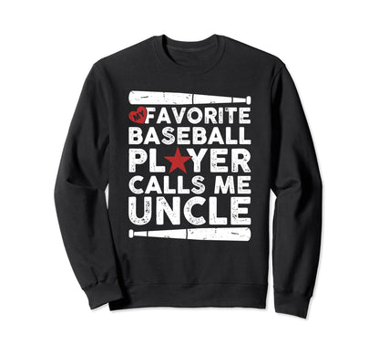 Baseball My Favorite Baseball Player Sweatshirt - Trendy Graphic Men Women - T-Shirt, Sweatshirt, Hoodie