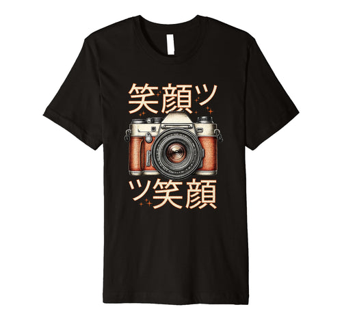 Japanese Slr Camera Smile And T-Shirt - Streetwear Style Unisex - T-Shirt, Sweatshirt, Hoodie