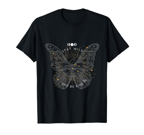 Boho Butterfly Moon Phase Be Kind T-Shirt - Graphic Print for Adults - T-Shirt, Sweatshirt, Hoodie