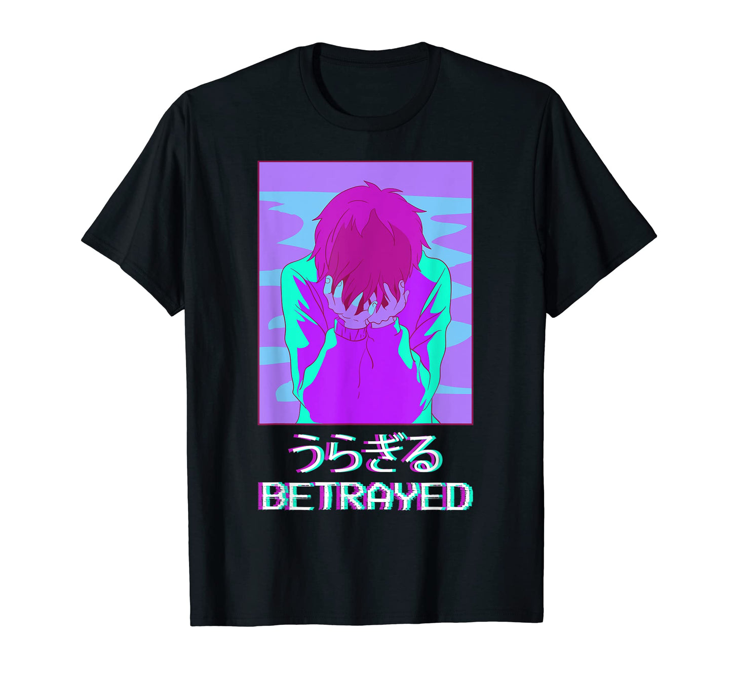 Emo Anime Japanese Vaporwave Aesthetic T-Shirt - Trendy Graphic Men Women - T-Shirt, Sweatshirt, Hoodie