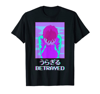 Emo Anime Japanese Vaporwave Aesthetic T-Shirt - Trendy Graphic Men Women - T-Shirt, Sweatshirt, Hoodie