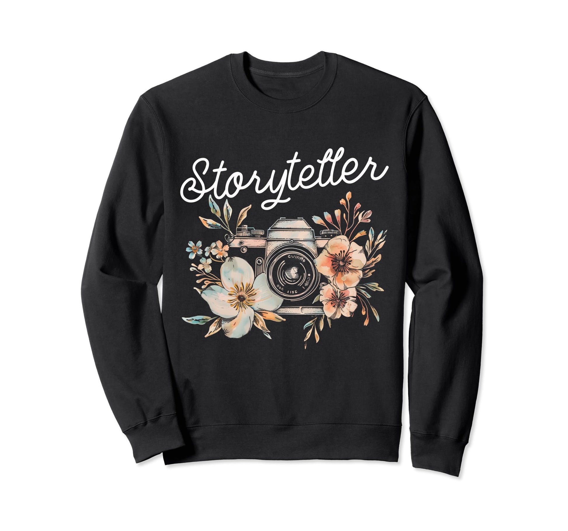 Photographer Storyteller Camera Sweatshirt - Fun Novelty Design for Adults - T-Shirt, Sweatshirt, Hoodie