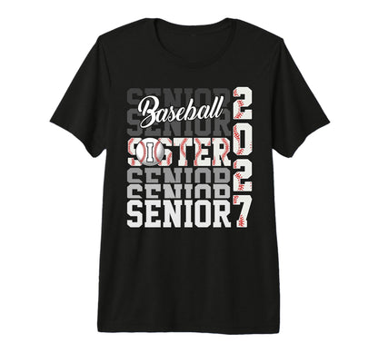 Senior 2027 Baseball Sister Proud Family T-Shirt - Unique Graphic Unisex - T-Shirt, Sweatshirt, Hoodie