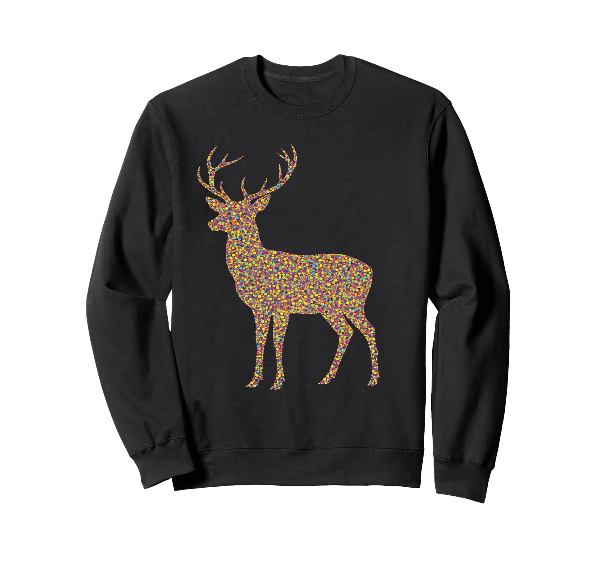 Colorful Deer Lover Rainbow Sweatshirt - Novelty Apparel for Adults - T-Shirt, Sweatshirt, Hoodie