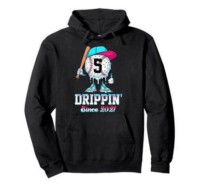 5 Years Old Since 2021 Ice Cream Hoodie - Fun Novelty Design Men Women - T-Shirt, Sweatshirt, Hoodie