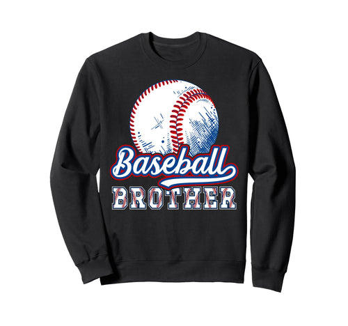 Baseball Brother Baseball Players Sweatshirt - Graphic Print for Adults - T-Shirt, Sweatshirt, Hoodie