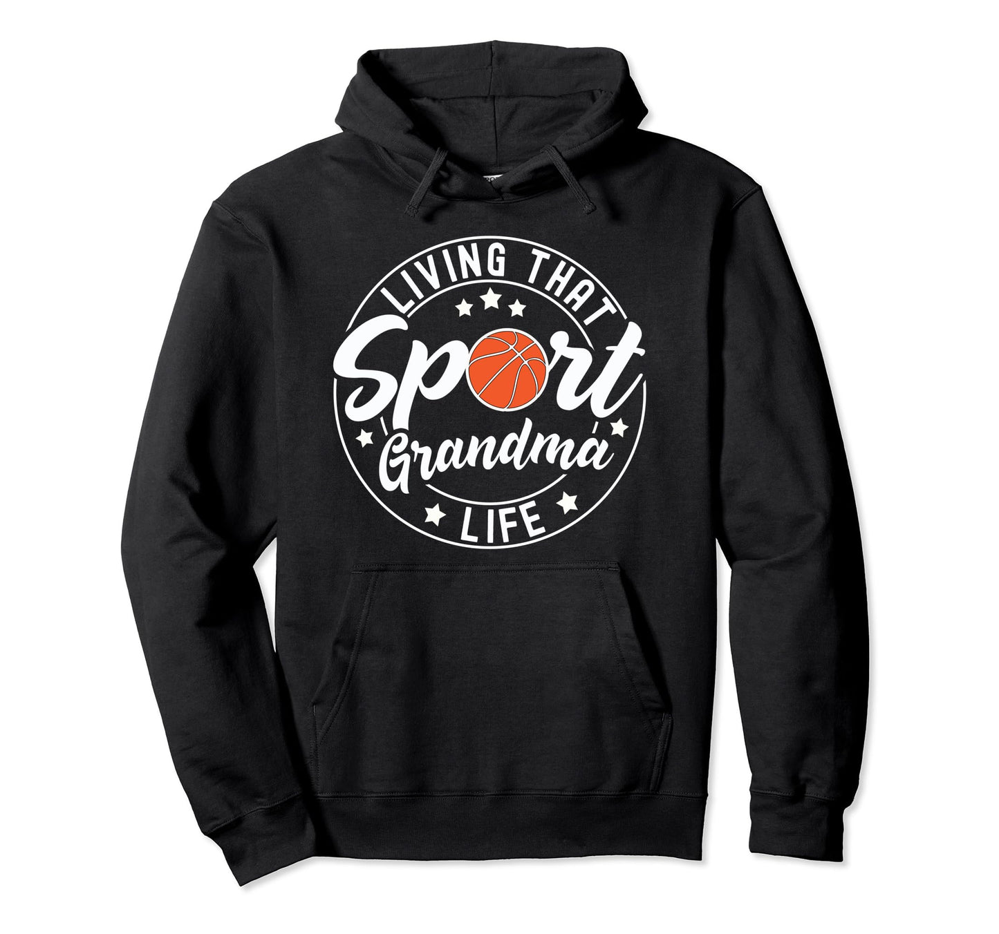 Living That Sport Grandma Life Baseball Hoodie - Unique Graphic for Adults - T-Shirt, Sweatshirt, Hoodie