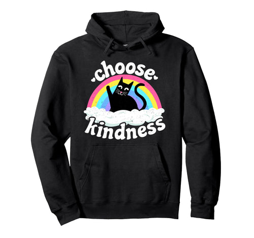 Anti Bullying Rainbow Peace Kind Hippie Hoodie - Trendy Graphic Men Women - T-Shirt, Sweatshirt, Hoodie