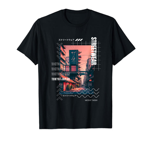 Japanese Streetwear Vaporwave Otaku T-Shirt - Minimalist Print Unisex - T-Shirt, Sweatshirt, Hoodie
