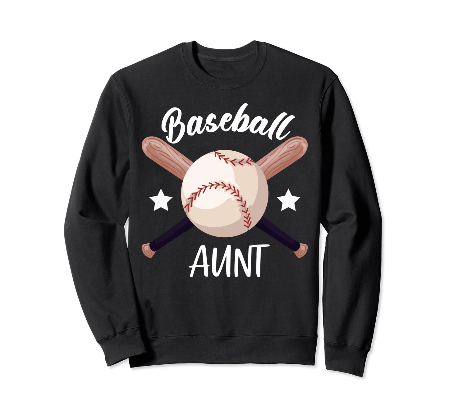 Baseball Aunt Batter Sport Sweatshirt - Casual Everyday Wear for Adults - T-Shirt, Sweatshirt, Hoodie