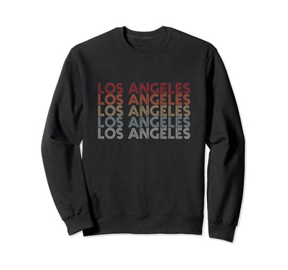 Los Angeles California Rainbow Sweatshirt - Aesthetic Graphic Men Women - T-Shirt, Sweatshirt, Hoodie