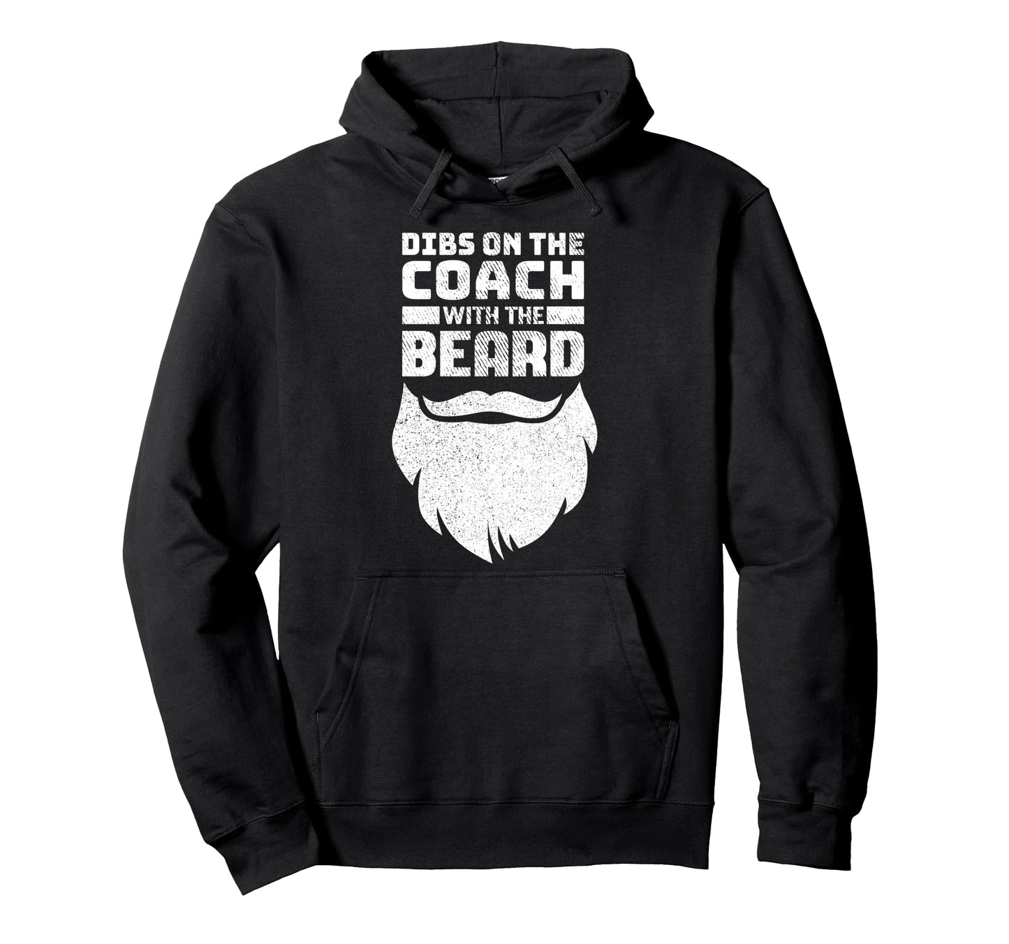 Dibs Coach Beard Baseball Coachs Wife Hoodie - Aesthetic Graphic for Adults - T-Shirt, Sweatshirt, Hoodie